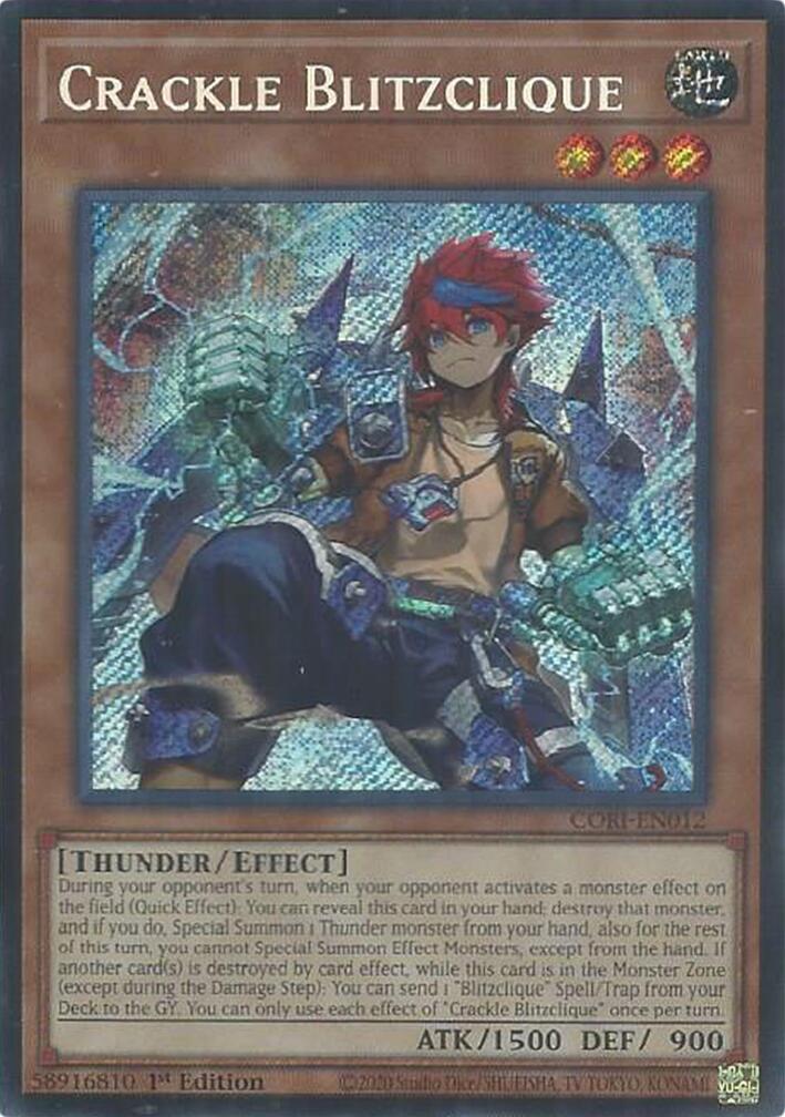 Crackle Blitzclique [CORI-EN012] Secret Rare | Exor Games New Glasgow