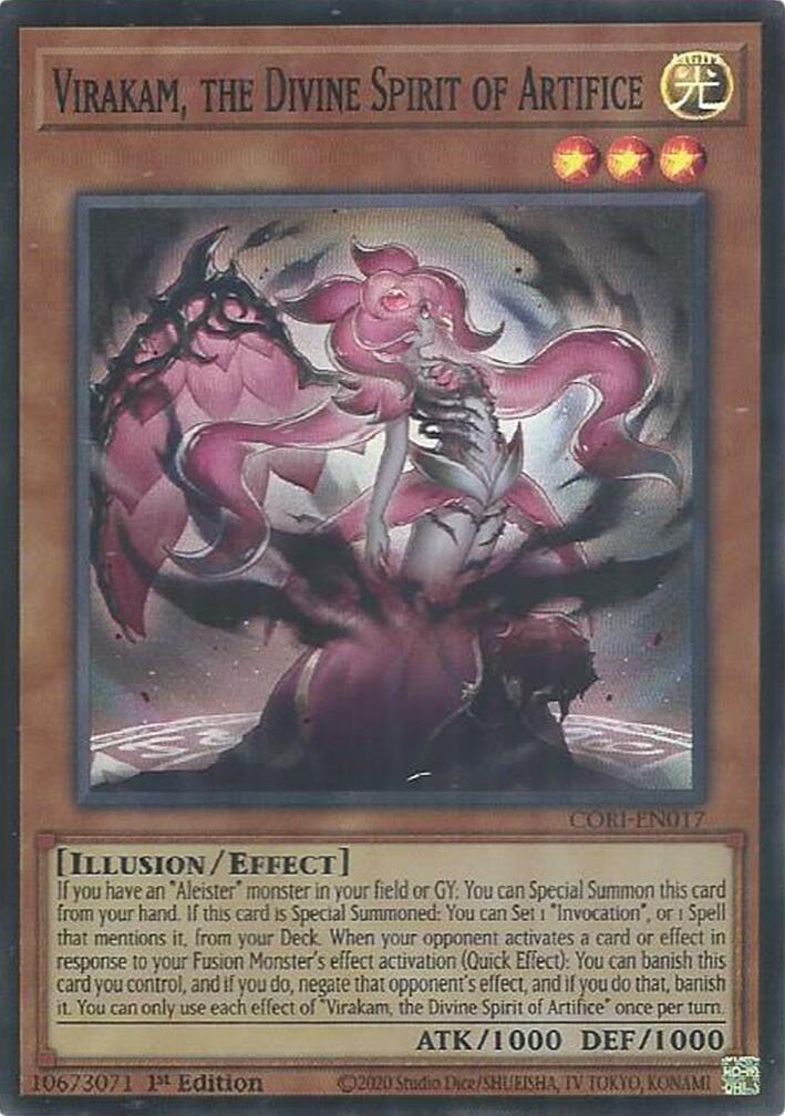 Virakam, the Divine Spirit of Artifice [CORI-EN017] Super Rare | Exor Games New Glasgow