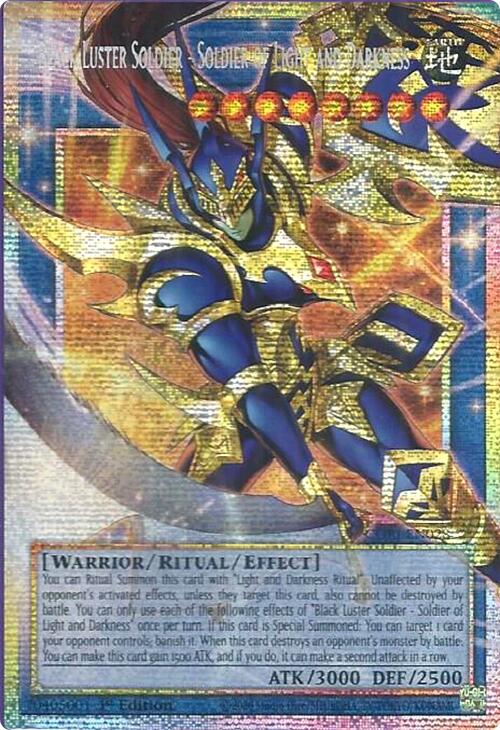 Black Luster Soldier - Soldier of Light and Darkness (Starlight Rare) (Extended Art) [CORI-EN028] Starlight Rare | Exor Games New Glasgow
