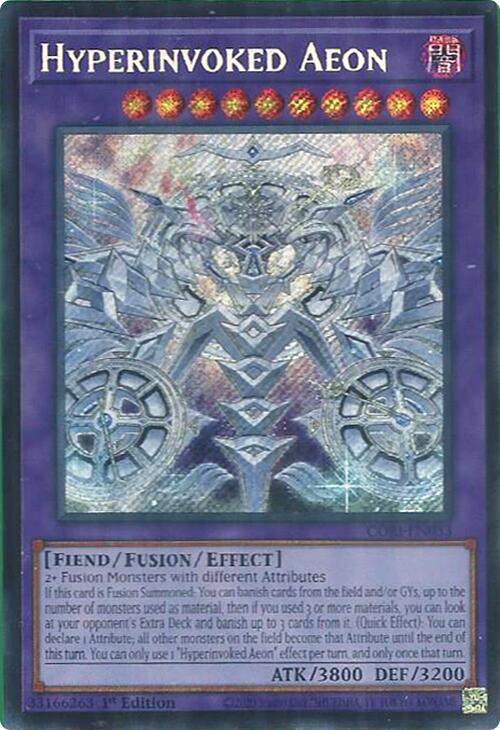 Hyperinvoked Aeon [CORI-EN033] Secret Rare | Exor Games New Glasgow