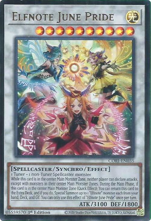 Elfnote June Pride [CORI-EN035] Ultra Rare | Exor Games New Glasgow