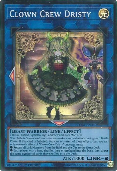 Clown Crew Dristy [CORI-EN042] Super Rare | Exor Games New Glasgow