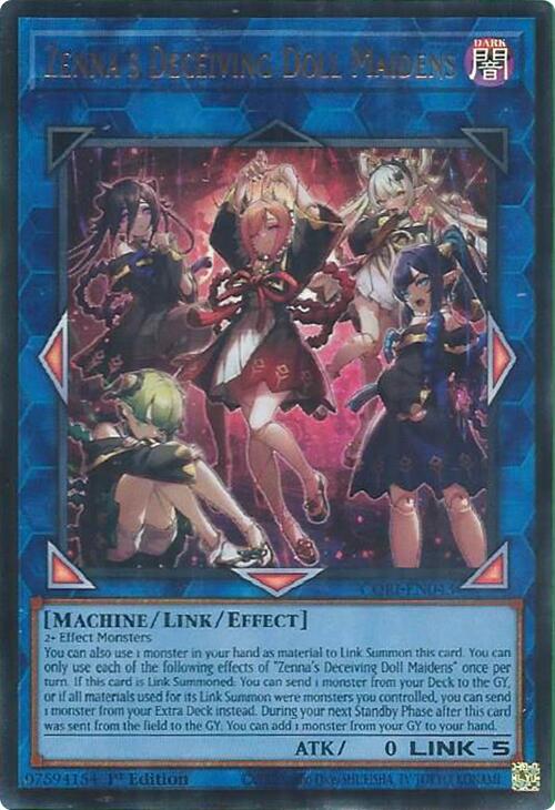 Zenna's Deceiving Doll Maidens [CORI-EN043] Ultra Rare | Exor Games New Glasgow