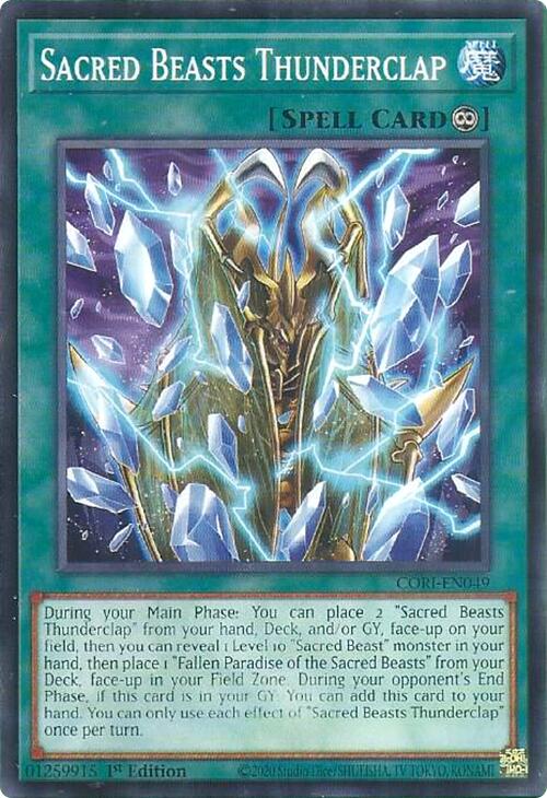 Sacred Beasts Thunderclap [CORI-EN049] Common | Exor Games New Glasgow