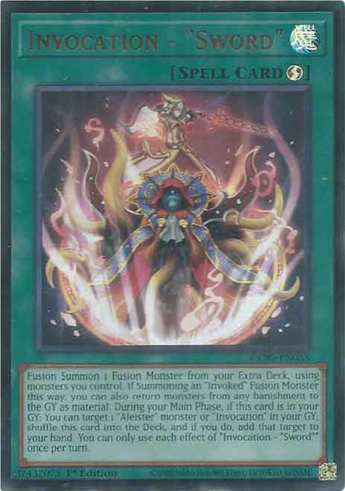 Invocation - "Sword" [CORI-EN053] Ultra Rare | Exor Games New Glasgow
