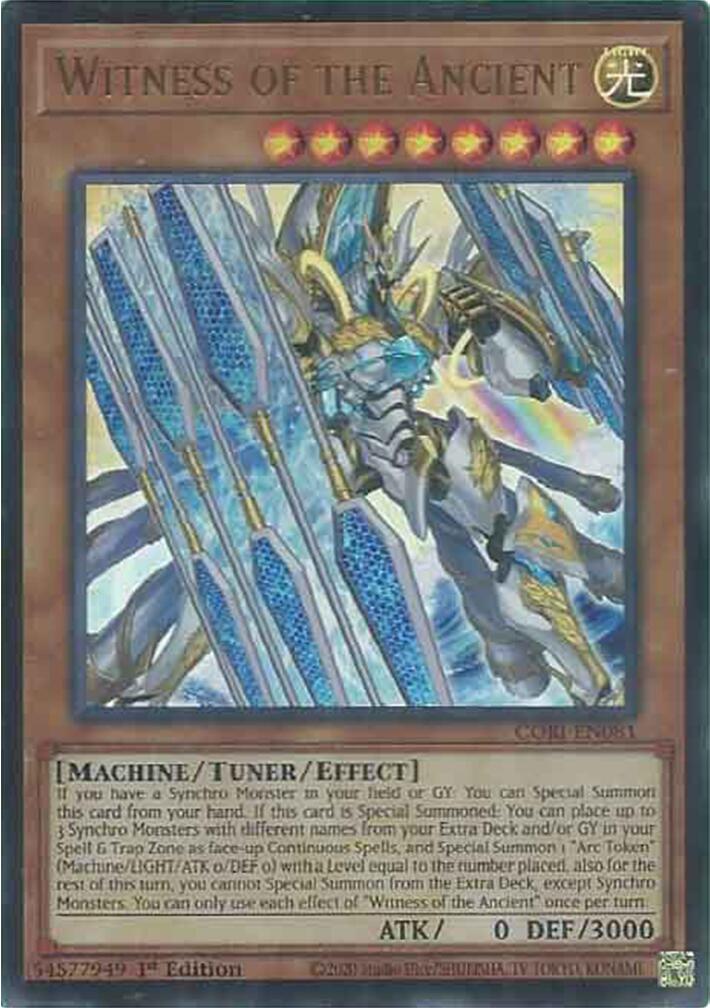 Witness of the Ancient [CORI-EN081] Ultra Rare | Exor Games New Glasgow