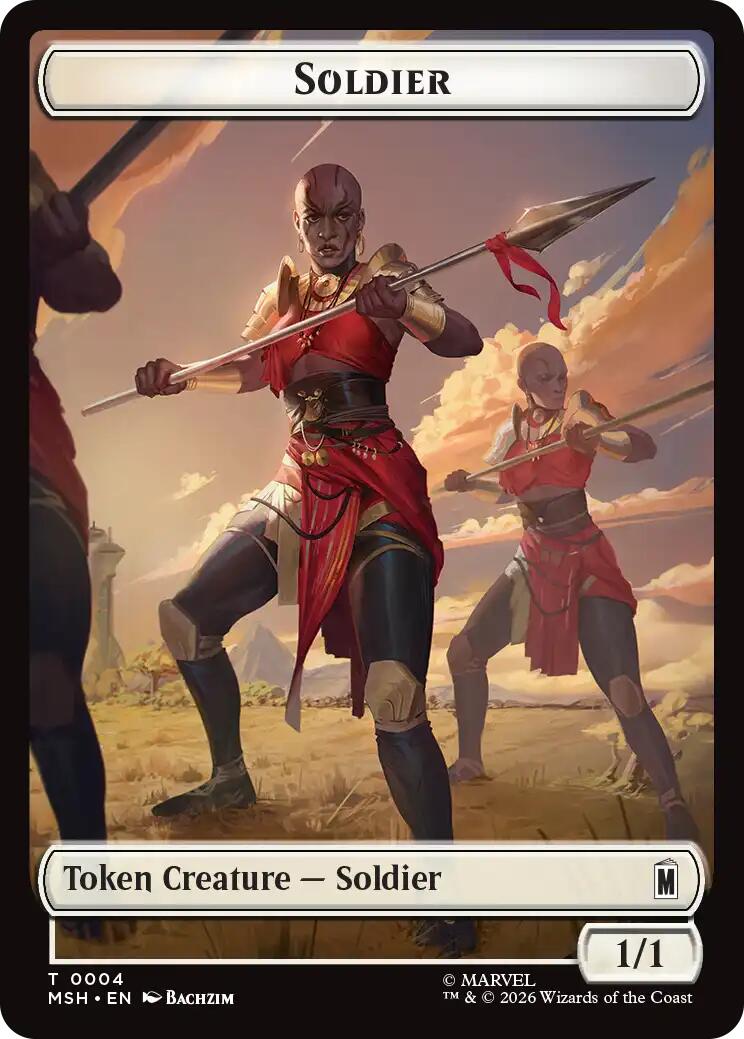 Soldier // Clue Double-Sided Token [Marvel Super Heroes Tokens] | Exor Games New Glasgow