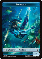 Merfolk // Doombot Double-Sided Token [Marvel Super Heroes Tokens] | Exor Games New Glasgow