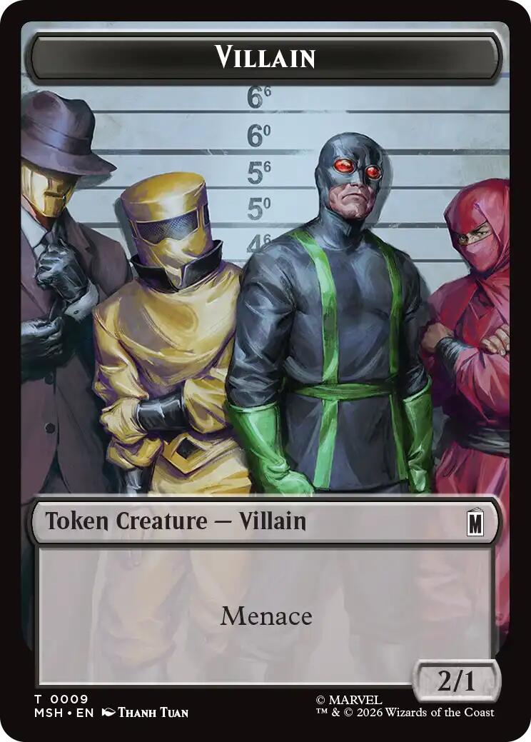 Villain // Treasure Double-Sided Token [Marvel Super Heroes Tokens] | Exor Games New Glasgow