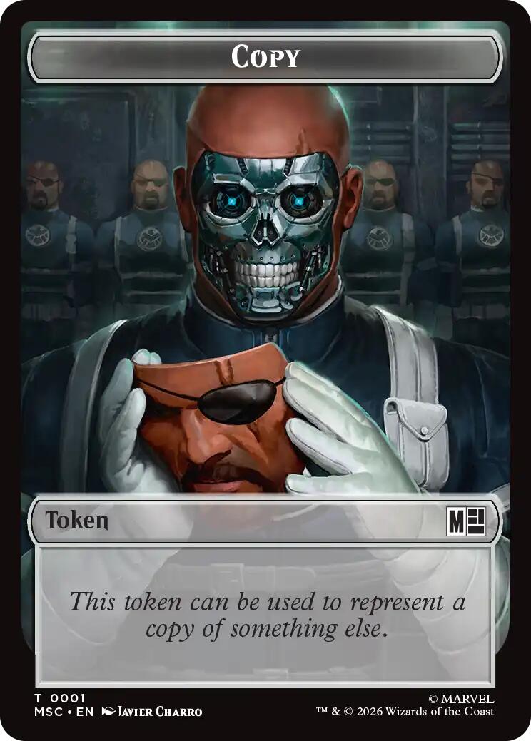 Copy // Rogue Double-Sided Token [Marvel Super Heroes Commander Tokens] | Exor Games New Glasgow