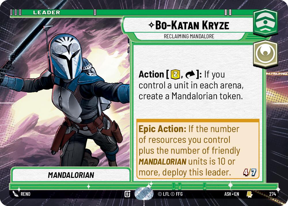 Bo-Katan Kryze - Reclaiming Mandalore (274) (Hyperspace) (274) [Ashes of the Empire] | Exor Games New Glasgow