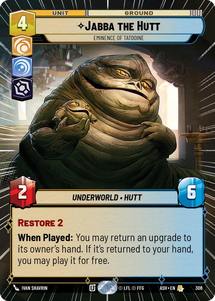 Jabba the Hutt - Eminence of Tatooine (306) (Hyperspace) (306) [Ashes of the Empire] | Exor Games New Glasgow