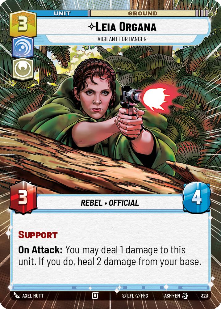 Leia Organa - Vigilant for Danger (323) (Hyperspace) (323) [Ashes of the Empire] | Exor Games New Glasgow