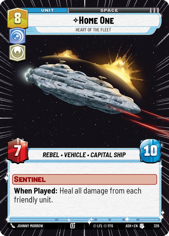 Home One - Heart of the Fleet (329) (Hyperspace) (329) [Ashes of the Empire] | Exor Games New Glasgow