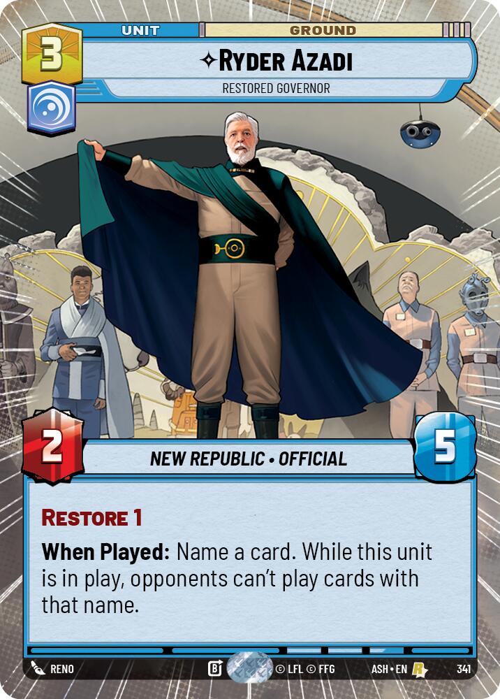 Ryder Azadi - Restored Governor (341) (Hyperspace) (341) [Ashes of the Empire] | Exor Games New Glasgow