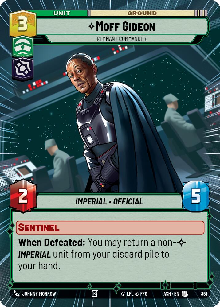 Moff Gideon - Remnant Commander (361) (Hyperspace) (361) [Ashes of the Empire] | Exor Games New Glasgow