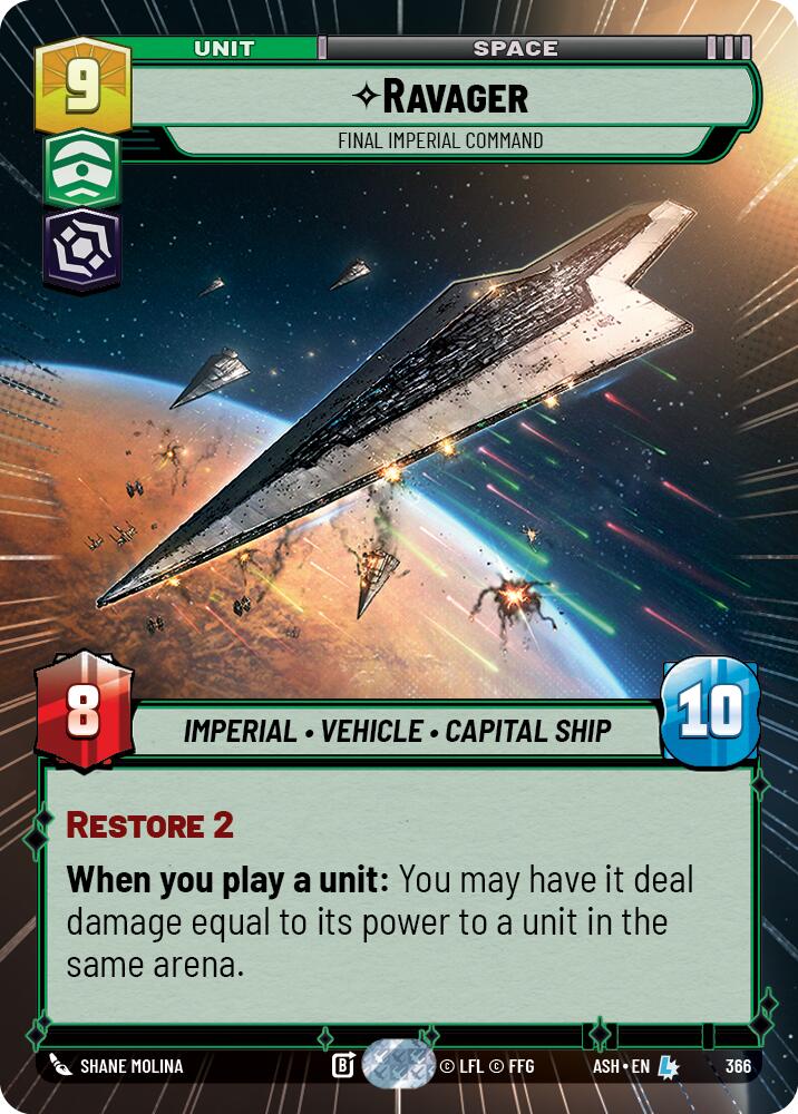 Ravager - Final Imperial Command (366) (Hyperspace) (366) [Ashes of the Empire] | Exor Games New Glasgow