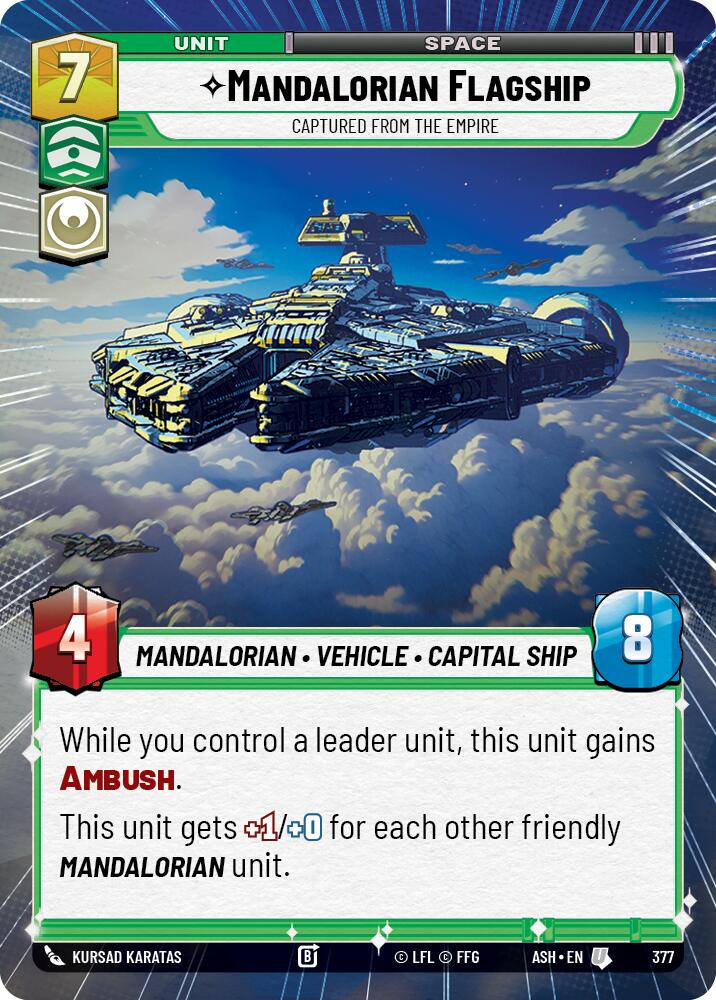 Mandalorian Flagship - Captured from the Empire (377) (Hyperspace) (377) [Ashes of the Empire] | Exor Games New Glasgow