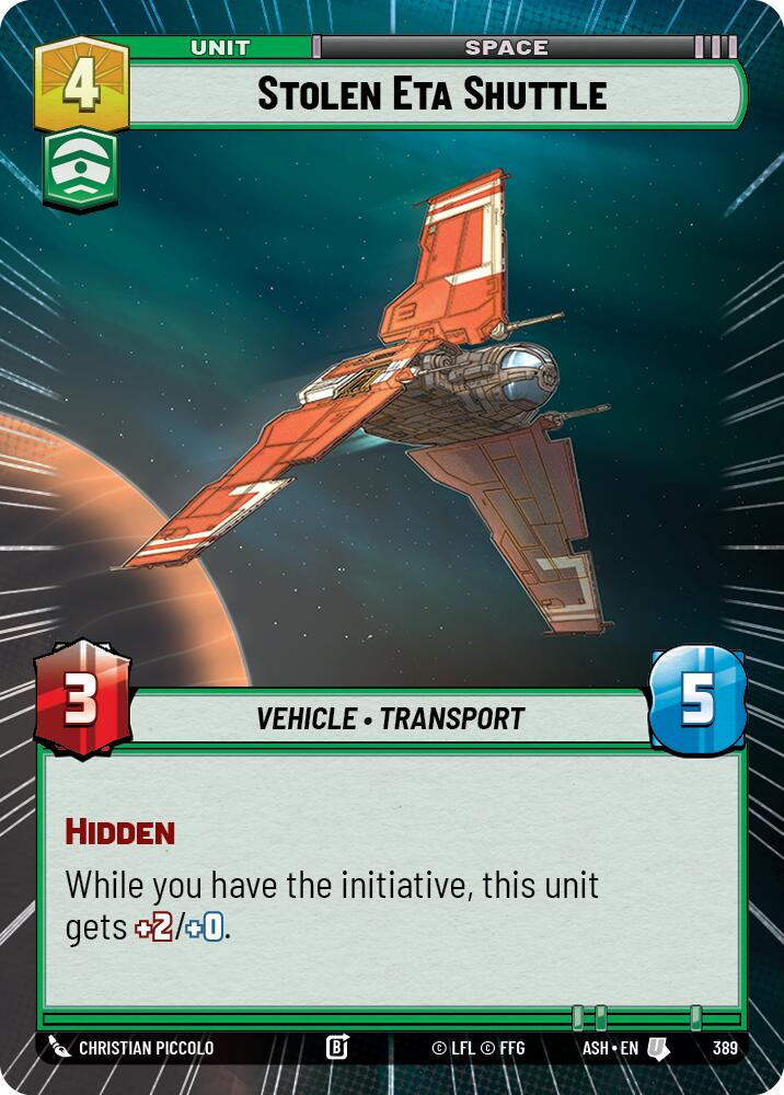 Stolen Eta Shuttle (389) (Hyperspace) (389) [Ashes of the Empire] | Exor Games New Glasgow