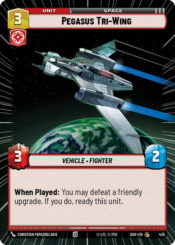 Pegasus Tri-Wing (435) (Hyperspace) (435) [Ashes of the Empire] | Exor Games New Glasgow