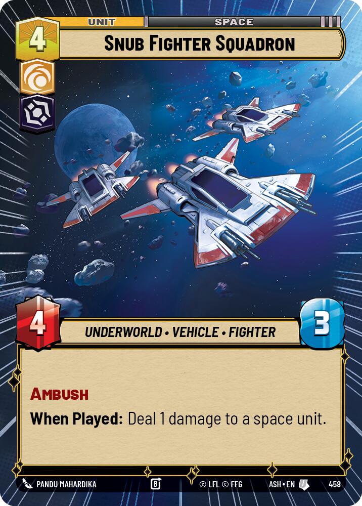 Snub Fighter Squadron (458) (Hyperspace) (458) [Ashes of the Empire] | Exor Games New Glasgow