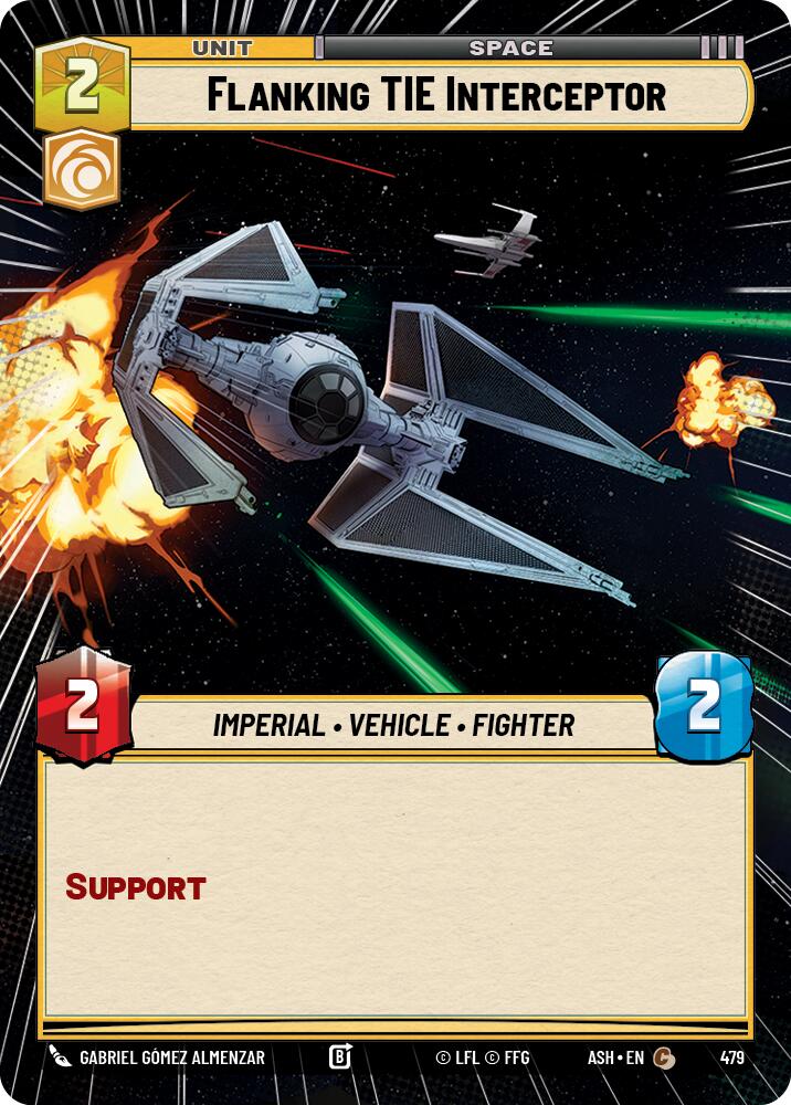 Flanking TIE Interceptor (479) (Hyperspace) (479) [Ashes of the Empire] | Exor Games New Glasgow