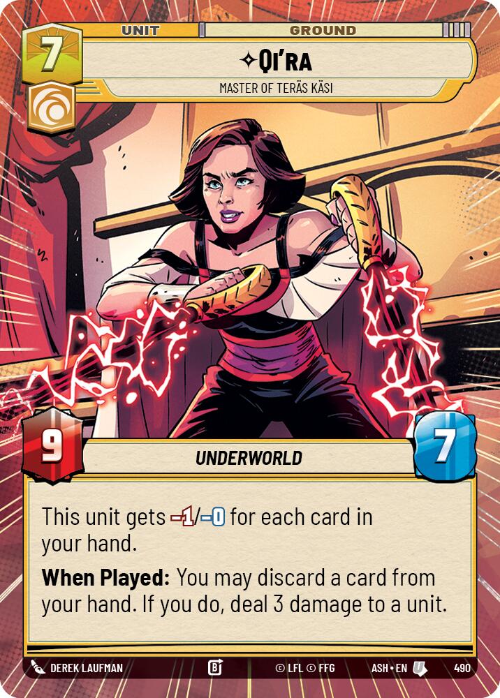 Qi'ra - Master of Teras Kasi (490) (Hyperspace) (490) [Ashes of the Empire] | Exor Games New Glasgow