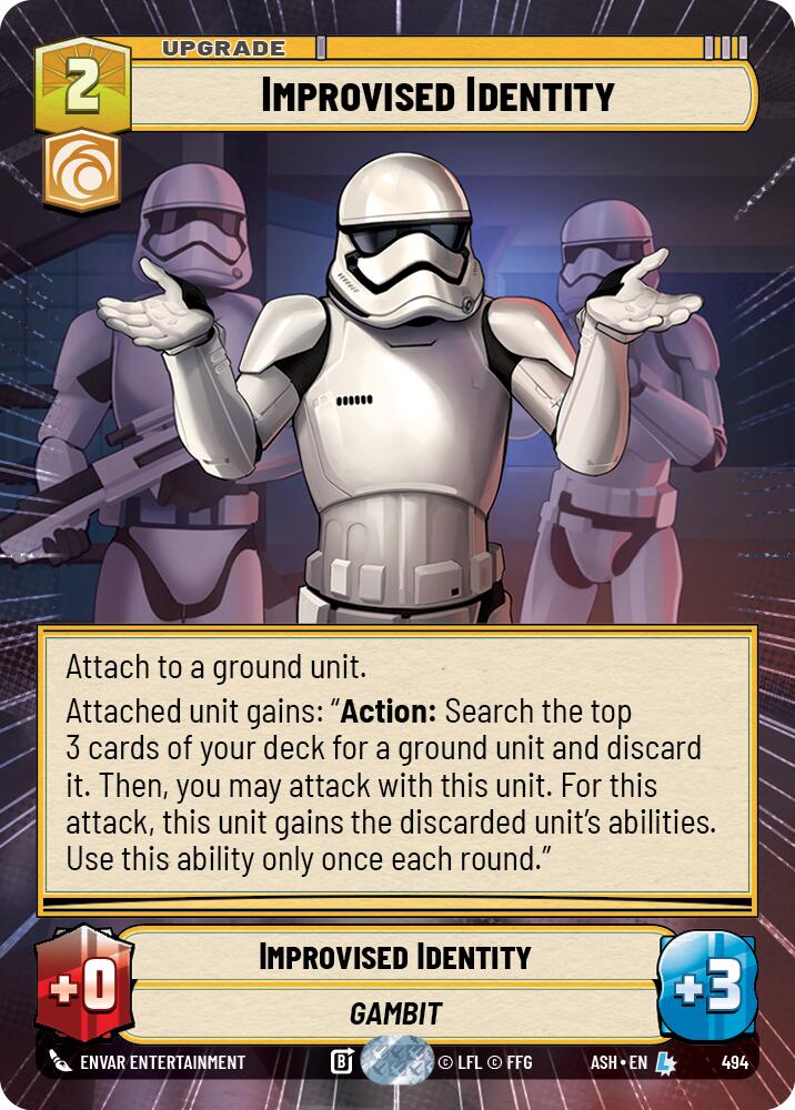 Improvised Identity (494) (Hyperspace) (494) [Ashes of the Empire] | Exor Games New Glasgow