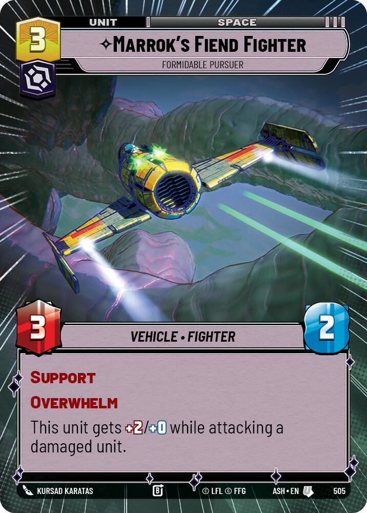 Marrok's Fiend Fighter - Formidable Pursuer (505) (Hyperspace) (505) [Ashes of the Empire] | Exor Games New Glasgow