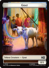 Goat // Soldier Double-Sided Token (Surge Foil) [Marvel Super Heroes Commander Tokens] | Exor Games New Glasgow