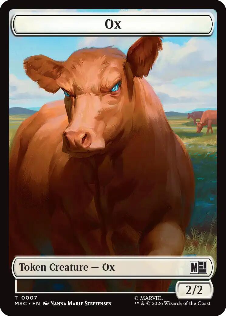 Ox // Vibranium Double-Sided Token [Marvel Super Heroes Commander Tokens] | Exor Games New Glasgow