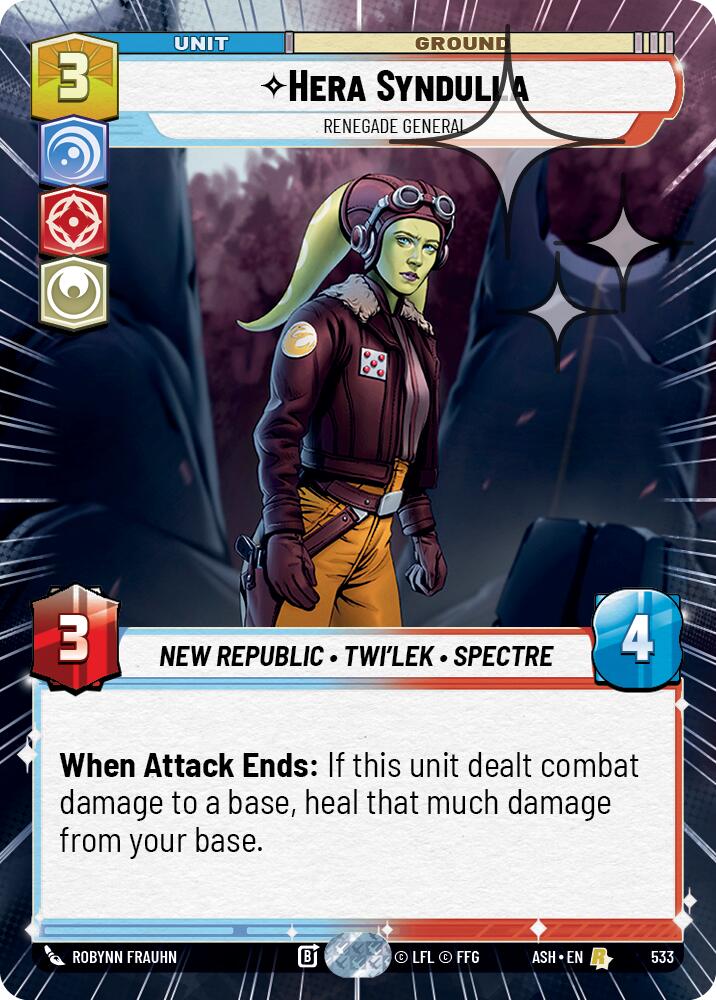 Hera Syndulla - Renegade General (533) (Hyperspace Foil) (533) [Ashes of the Empire] | Exor Games New Glasgow