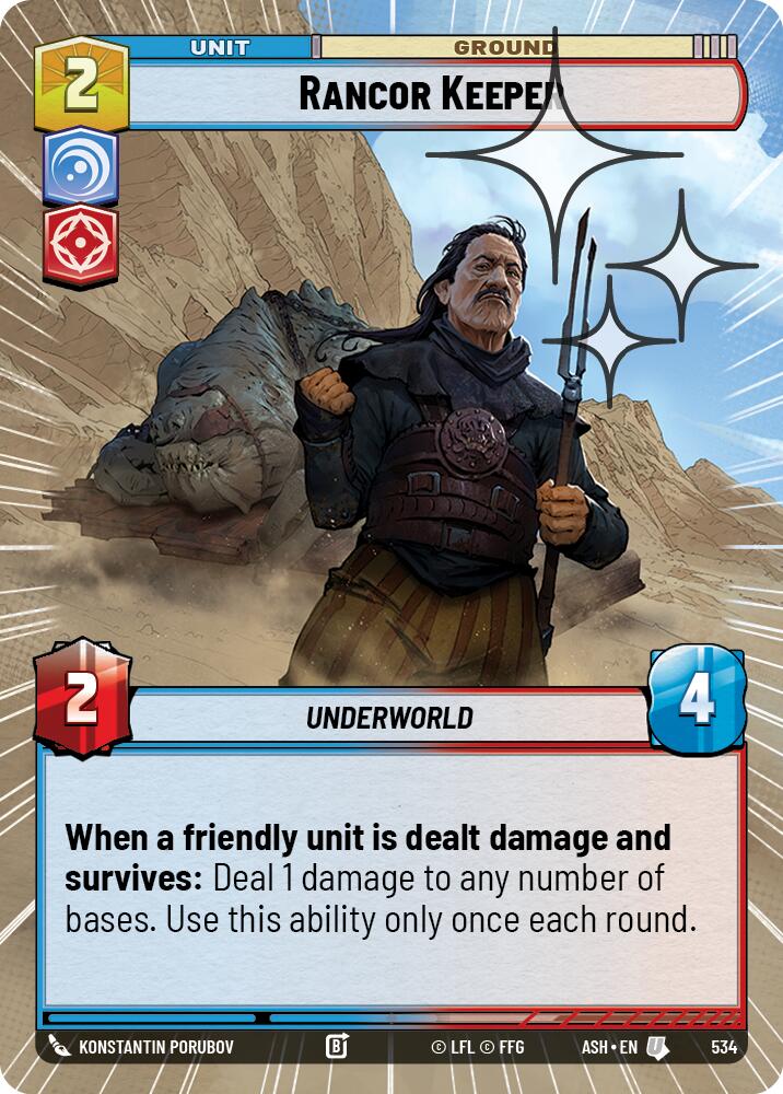 Rancor Keeper (534) (Hyperspace Foil) (534) [Ashes of the Empire] | Exor Games New Glasgow