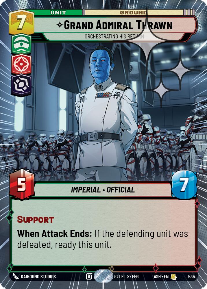 Grand Admiral Thrawn - Orchestrating His Return (535) (Hyperspace Foil) (535) [Ashes of the Empire] | Exor Games New Glasgow