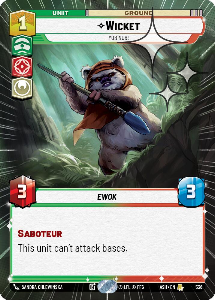Wicket - Yub Nub! (536) (Hyperspace Foil) (536) [Ashes of the Empire] | Exor Games New Glasgow