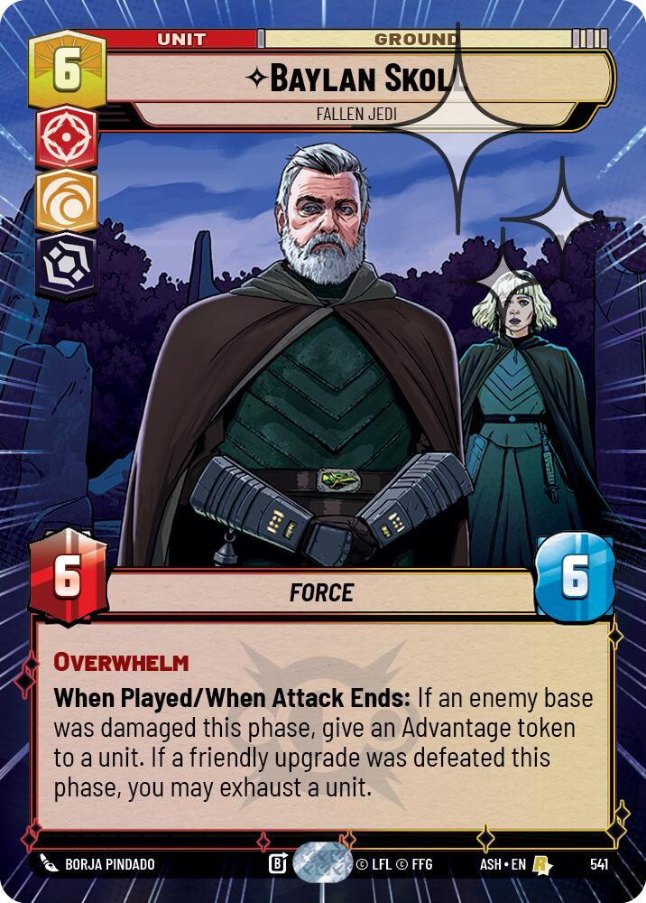 Baylan Skoll - Fallen Jedi (541) (Hyperspace Foil) (541) [Ashes of the Empire] | Exor Games New Glasgow