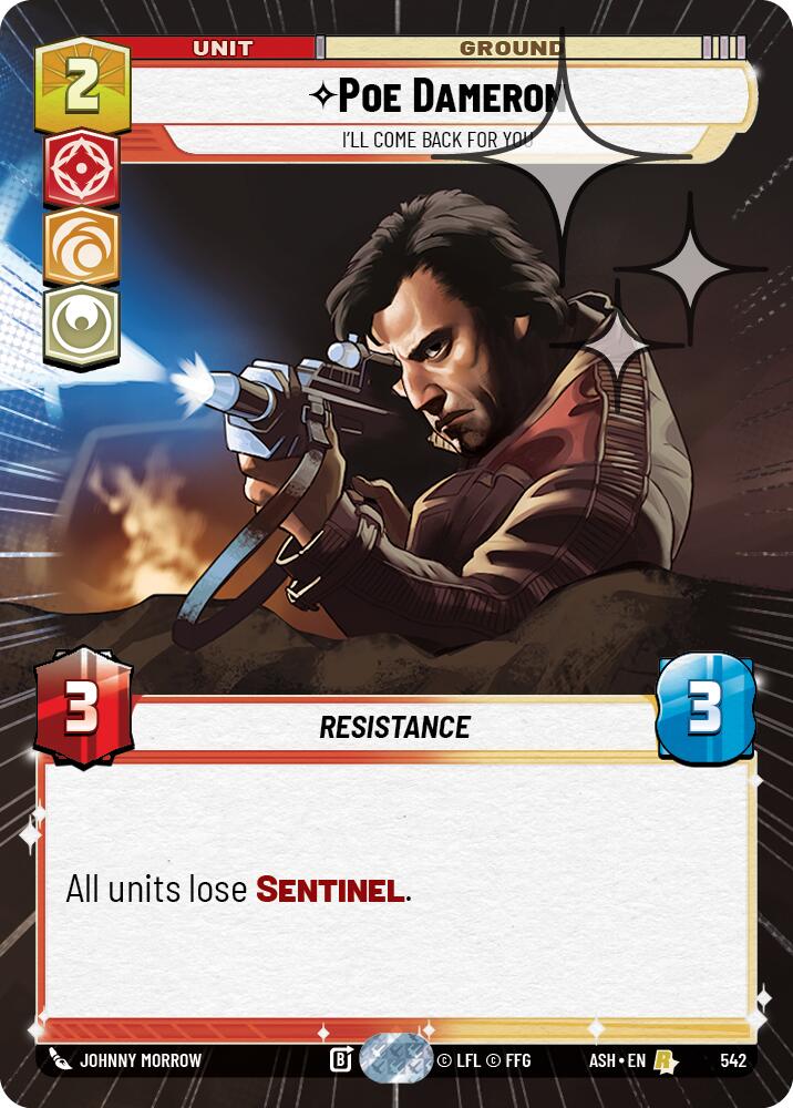 Poe Dameron - I'll Come Back For You (542) (Hyperspace Foil) (542) [Ashes of the Empire] | Exor Games New Glasgow
