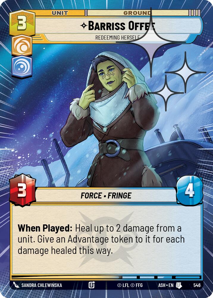 Barriss Offee - Redeeming Herself (546) (Hyperspace Foil) (546) [Ashes of the Empire] | Exor Games New Glasgow