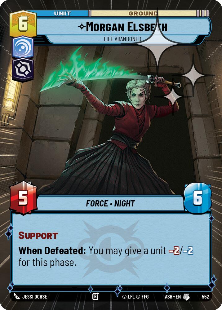 Morgan Elsbeth - Life Abandoned (552) (Hyperspace Foil) (552) [Ashes of the Empire] | Exor Games New Glasgow