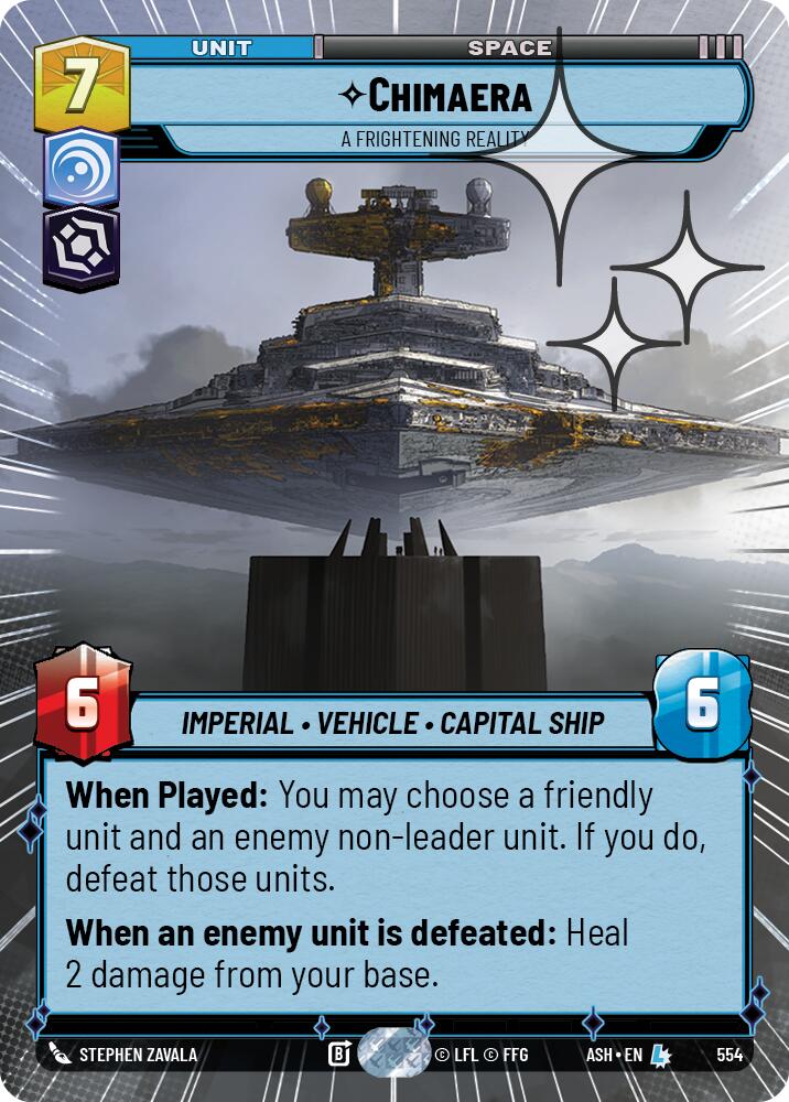 Chimaera - A Frightening Reality (554) (Hyperspace Foil) (554) [Ashes of the Empire] | Exor Games New Glasgow