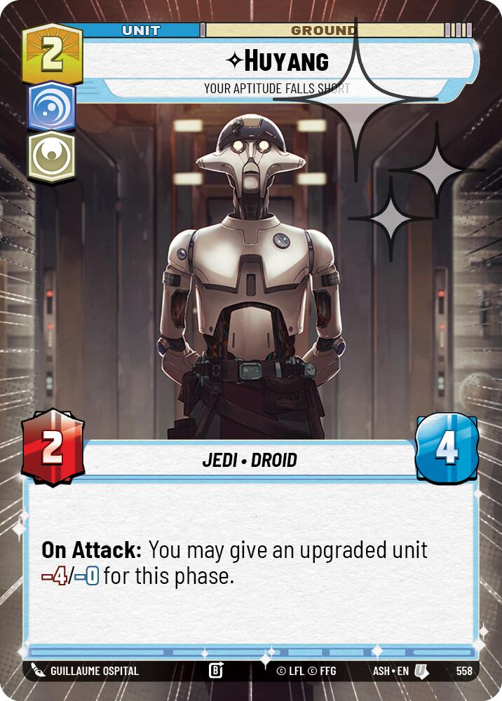 Huyang - Your Aptitude Falls Short (558) (Hyperspace Foil) (558) [Ashes of the Empire] | Exor Games New Glasgow