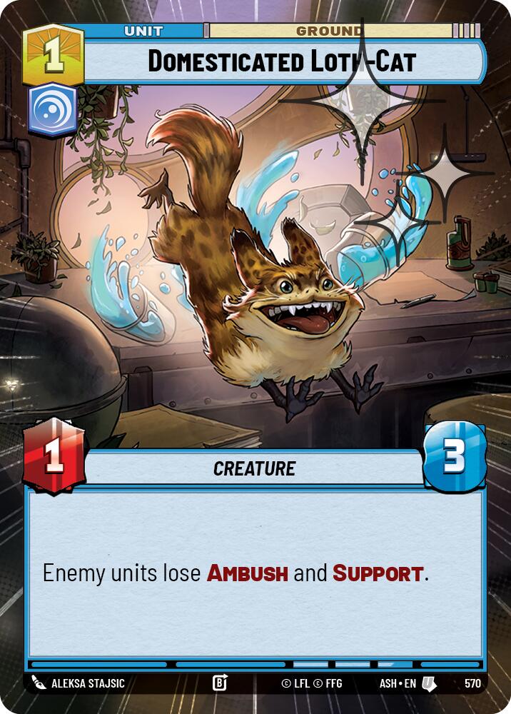 Domesticated Loth-Cat (570) (Hyperspace Foil) (570) [Ashes of the Empire] | Exor Games New Glasgow