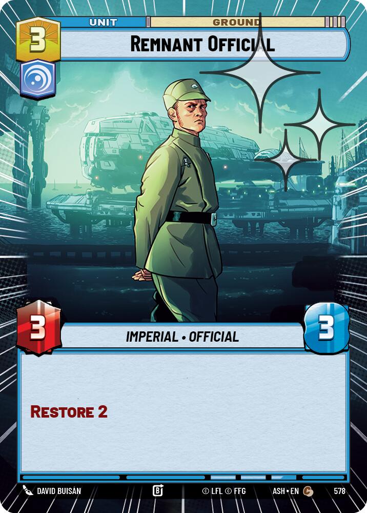 Remnant Official (578) (Hyperspace Foil) (578) [Ashes of the Empire] | Exor Games New Glasgow