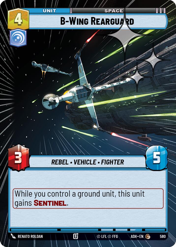 B-Wing Rearguard (580) (Hyperspace Foil) (580) [Ashes of the Empire] | Exor Games New Glasgow