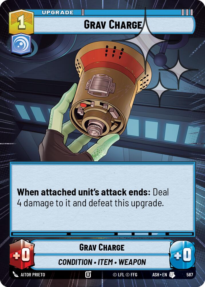 Grav Charge (587) (Hyperspace Foil) (587) [Ashes of the Empire] | Exor Games New Glasgow