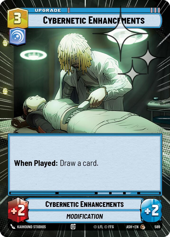 Cybernetic Enhancements (589) (Hyperspace Foil) (589) [Ashes of the Empire] | Exor Games New Glasgow