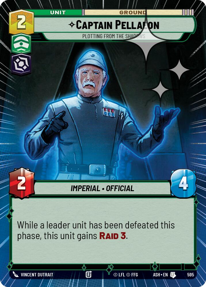 Captain Pellaeon - Plotting from the Shadows (595) (Hyperspace Foil) (595) [Ashes of the Empire] | Exor Games New Glasgow