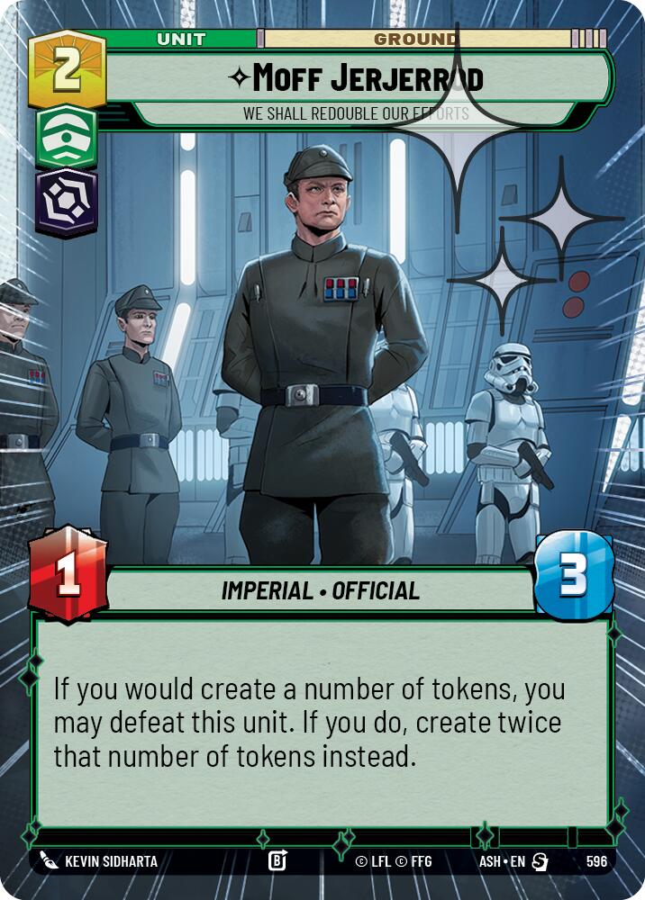 Moff Jerjerrod - We Shall Redouble Our Efforts (596) (Hyperspace Foil) (596) [Ashes of the Empire] | Exor Games New Glasgow