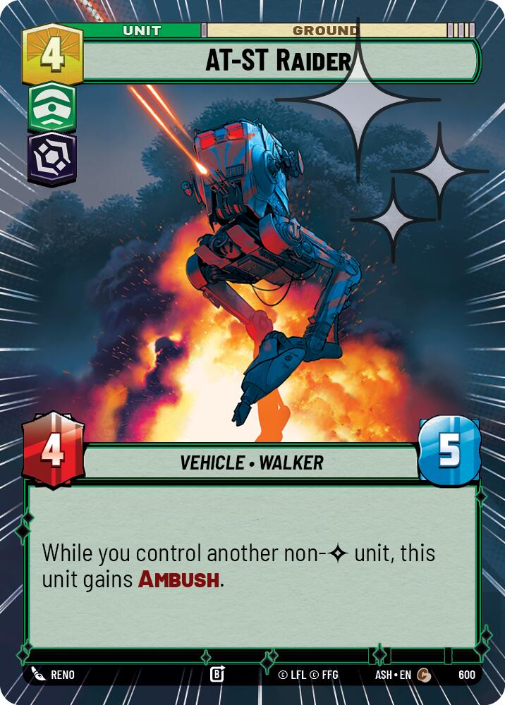 AT-ST Raider (600) (Hyperspace Foil) (600) [Ashes of the Empire] | Exor Games New Glasgow