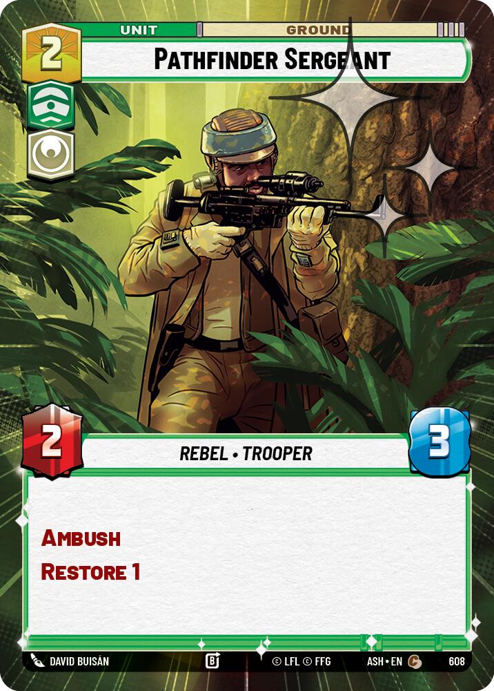 Pathfinder Sergeant (608) (Hyperspace Foil) (608) [Ashes of the Empire] | Exor Games New Glasgow